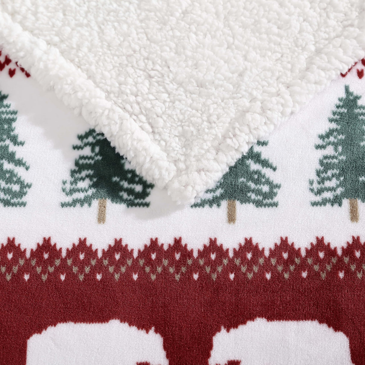 Eddie Bauer - Blanket, Super Soft Reversible Sherpa & Brushed Fleece Bedding, Throw Blankets for Couch, Ideal for Lounging (Grizzly Peak Red) Eddie Bauer