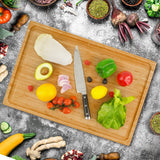 Extra Large XXXL Bamboo Cutting Board 24 x16 Inch, Largest Wooden Butcher Block for Turkey, Meat, Vegetables, BBQ, Over the Sink Chopping Board with Utoplike