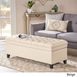 Christopher Knight Home Juliana Fabric Storage Ottoman, Beige Christopher Knight Home