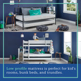 Sealy 6" Medium-Firm Adaptive Memory Foam Mattress with CopperChill Technology, Cooling Memory Foam Mattress for Pressure Relief, Twin, White SEALY