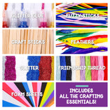 Made By Me Ultimate Craft Box, Art & Craft Activities 1000 Piece Set, Storage Case, Great for Preschool Arts & Crafts, Adult & Group Projects, Craft Box for Kids Girls & Boys Made By Me
