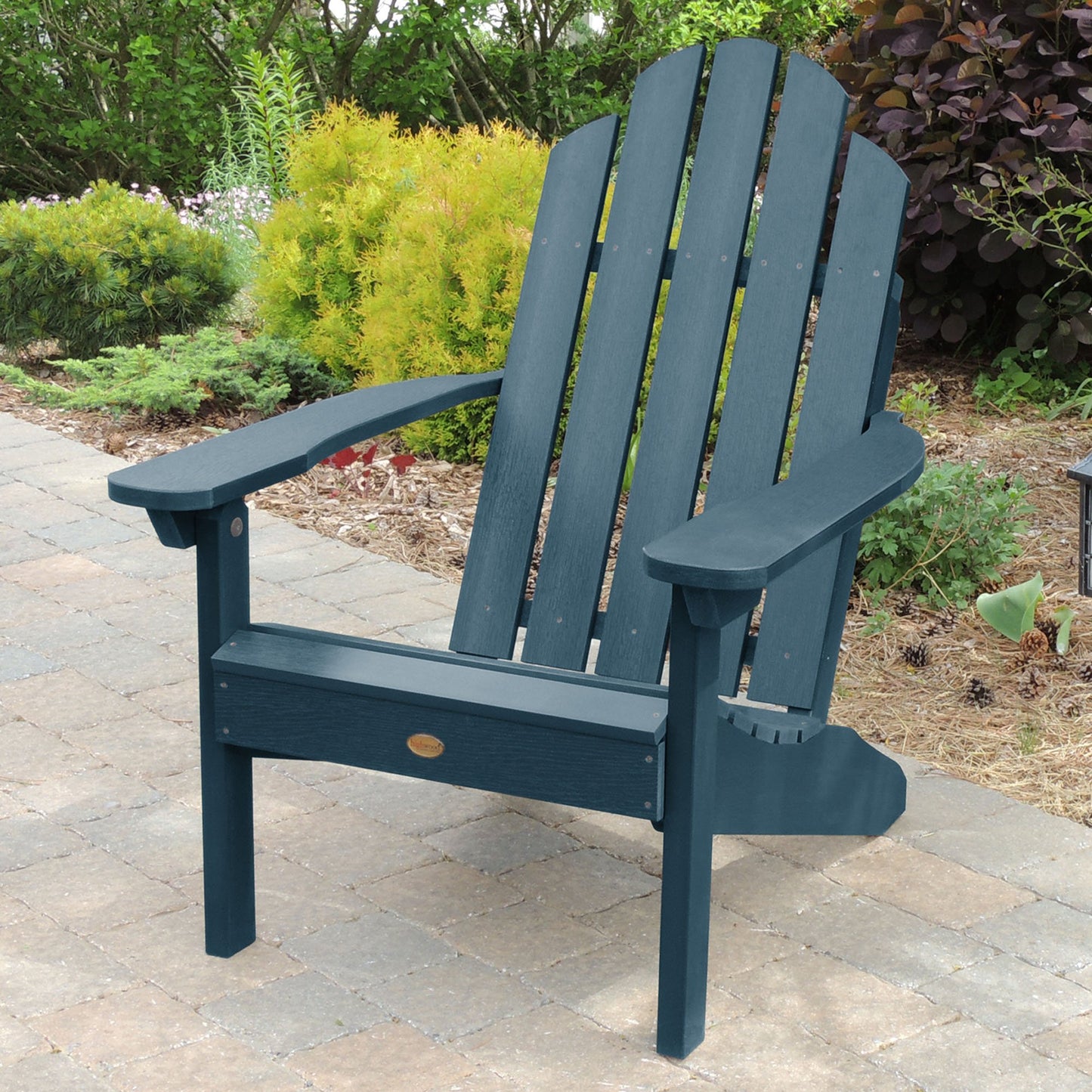 Highwood Classic Westport Adirondack Chair, Nantucket Blue - WoodArtSupply