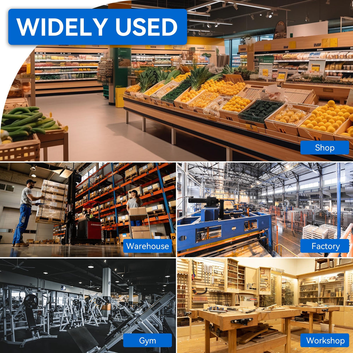 4 Pack UFO LED High Bay Light 150W(600W MH/HPS Equiv.), 21000lm, 5000K Daylight High Bay LED Shop Lights with 5' Cable US Hook, IP65 Commercial Light Fixture for Warehouse Workshop Barn Factory Yihuven