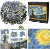3000 Piece Jigsaw Puzzle, The Starry Night by Van Gogh Jigsaw Puzzles for Adult Reduced Pressure Toy Gift - Learning and Education Toys Gift for Adult Puzzles(45.3 x 32.3 inch) wifreo