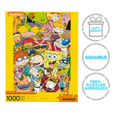 AQUARIUS Nickelodeon 90s Puzzle (1000 Piece Jigsaw Puzzle) - Officially Licensed Nickelodeon Merchandise & Collectibles - Glare Free - Precision Fit - 20 x 28 Inches AQUARIUS