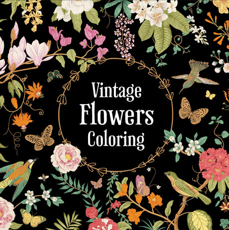 Vintage Flowers Coloring (Keepsake Coloring Books) WoodArtSupply