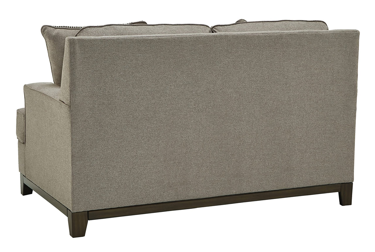 Signature Design by Ashley Kaywood Modern Loveseat with Accent Pillows, Gray Signature Design by Ashley