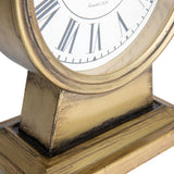 Creative Co-Op Decorative Metal Mantel Clock, Gold Finish Creative Co-Op
