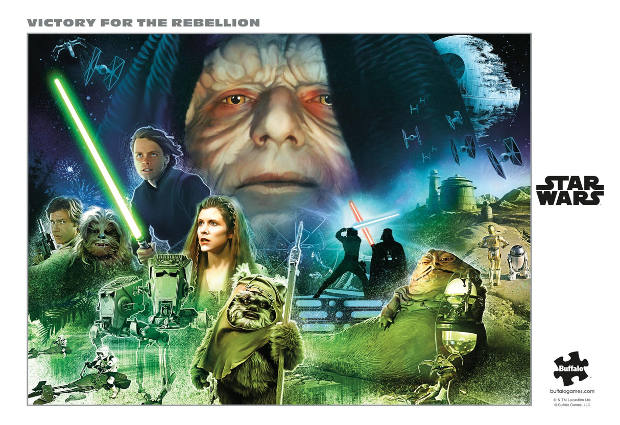 Buffalo Games - Silver Select - Star Wars - Victory for The Rebellion - 1000 Piece Jigsaw Puzzle for Adults -Challenging Puzzle Perfect for Game Nights - Finished Size is 26.75 x 19.75 Buffalo Games