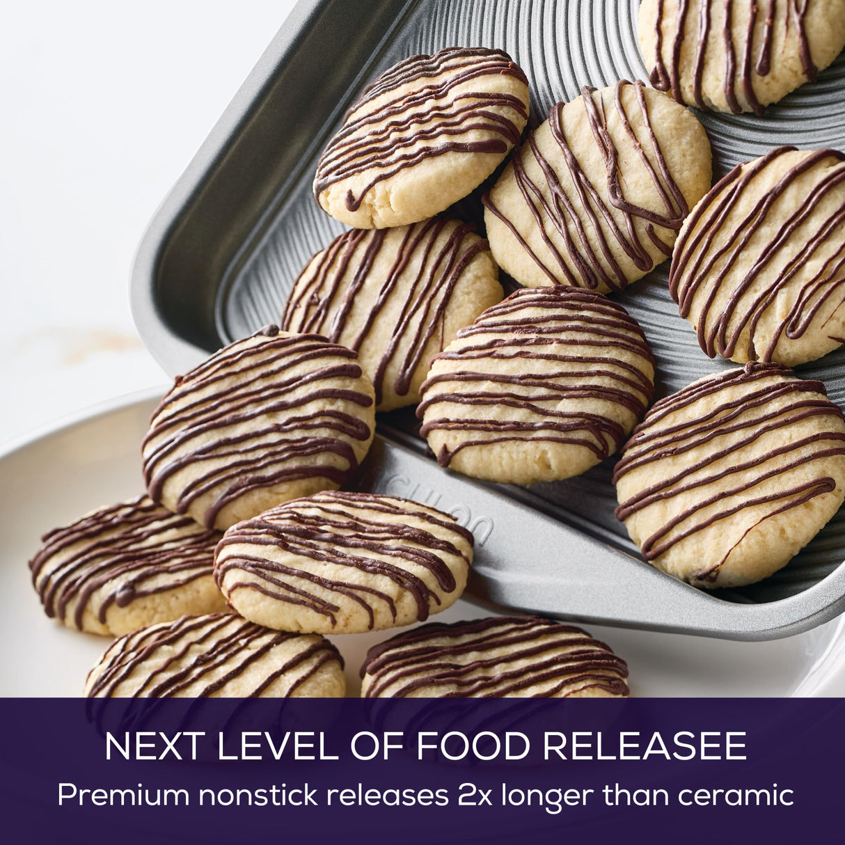 Circulon Total Bakeware Set Nonstick Cookie Baking Sheets, 2 Piece, Gray Circulon