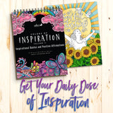 ColorIt Colors of Inspiration, Volume II - Inspirational Quotes and Positive Affirmations Adult Coloring Book, 50 Original Designs, Spiral Binding, Lay Flat Hardback Book Cover, Ink Blotter