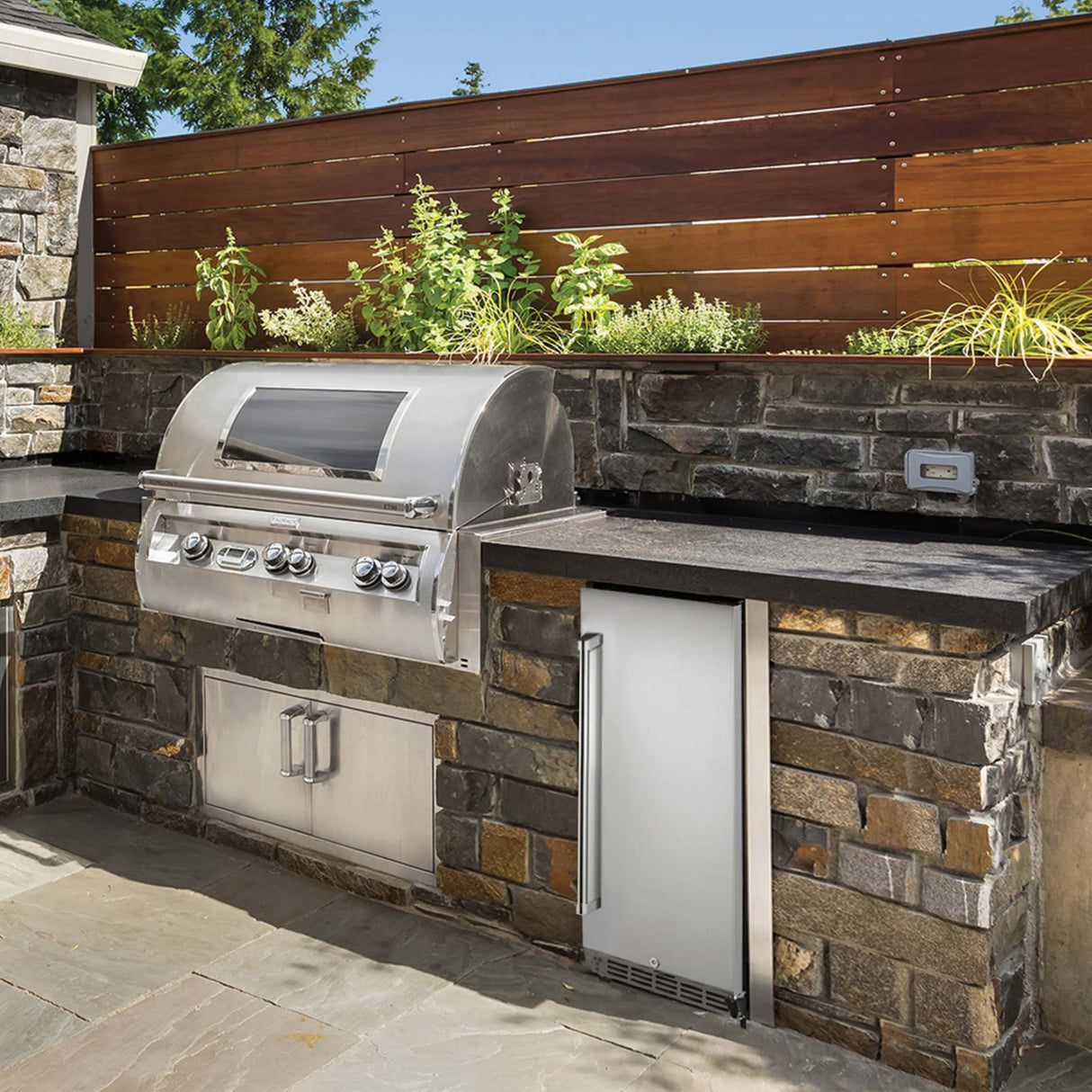 NewAir 15" Commercial Beverage Refrigerator | Weatherproof Stainless Steel Fridge | Built-In or Freestanding Outdoor Patio Fridge For Beer, Wine, Food NCR032SS00 NewAir