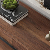 WAMPAT 3 in 1 Modern TV Stand for TVs up to 110 inch, Wood Entertainment Center TV Console with Storage Cabinets and Metal Base, Media Console for Living Room,Brown WAMPAT