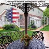 5PCS Sublimation Wind Spinner Blanks 8 Inch Sublimation Blanks Products Stainless Steel Metal Indoor Outdoor Garden Decoration for Heat Press Transfer Sublimation Blank Wind Spinners AiDiYGECO