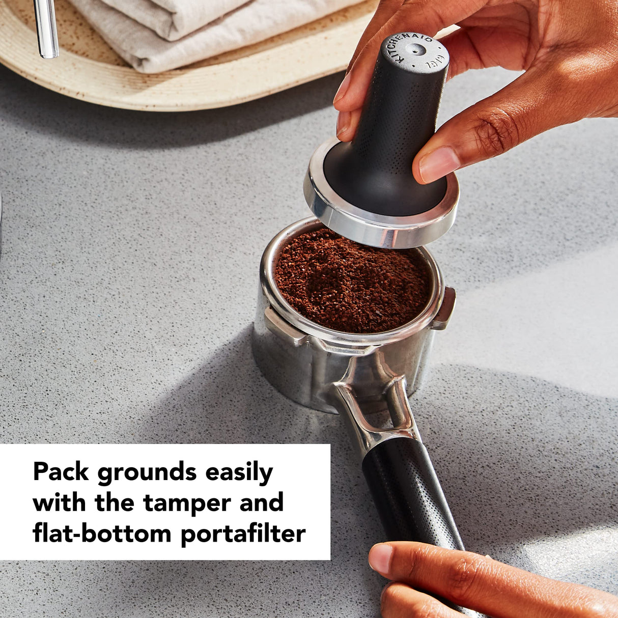 KitchenAid Metal Semi-Automatic Espresso Machine - KES6503, Empire Red, 1.4 Liters KitchenAid