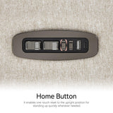 MCombo Oversized Swivel Glider Rocker Recliner with Adjustable Headrest, Dual Motor Power Recliner for Nursery, Led Nightlight, Fabric PR601 (Beige) MCombo