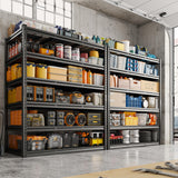 REIBII 48" W Garage Shelving 3600LBS Heavy Duty Storage Shelves, Adjustable 6 Tier Metal Shelves for Storage Rack Industrial Shelving, Garage Storage Shelf Unit, 48" W x 24" D x 78" H REIBII