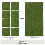 LOKANG Artificial Grass Turf Tile 12"x12" Synthetic Turf Grass Self-Draining Interlocking Deck Tiles Fake Grass Decor for Balcony & Patio Indoor & Outdoor Pet Areas (8-Pack) LOKANG