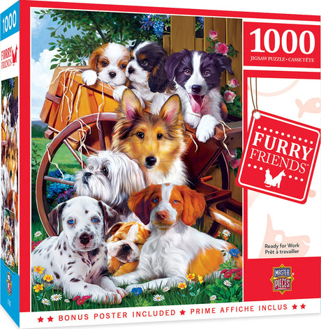MasterPieces 1000 Piece Jigsaw Puzzle for Adults, Family, Or Youth - Ready for Work - 19.25"x26.75" Masterpieces