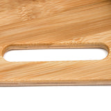 30.5" Wood Curved Lap Desk Table Tray with Handles for Laptop by Trademark Innovations (Pine) Trademark Innovations