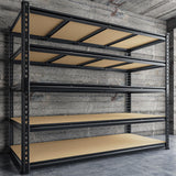 DurayLoly 59.8"W Garage Shelving 72"H Storage Shelves 2750LBS Metal Shelving Heavy Duty Garage Shelves Adjustable 5 Tier Metal Shelf for Basement Warehouse Pantry Supermarket 59.8"W x 24"D x 72"H DurayLoly