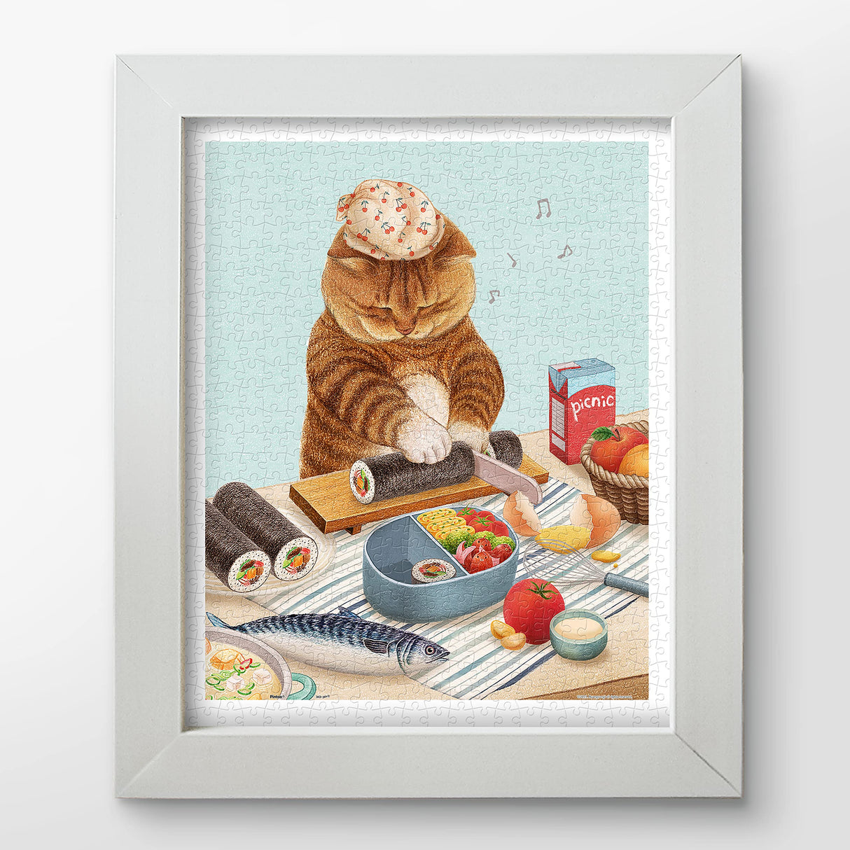 Pintoo Jigsaw Puzzles 500 Piece for Adults - Nyangsongi - Let's Go On a Picnic Beautiful Plastic Puzzle for Home Decor Zero Dust Easy Storage [H3179] Pintoo