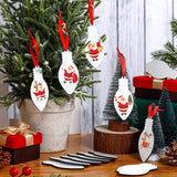 Jetec 20 Pcs Light Bulb Sublimation Ornament Blank MDF Double Sided Christmas Sublimation Christmas Hanging Ornaments with Red Rope for Christmas Crafts DIY Decoration Jetec