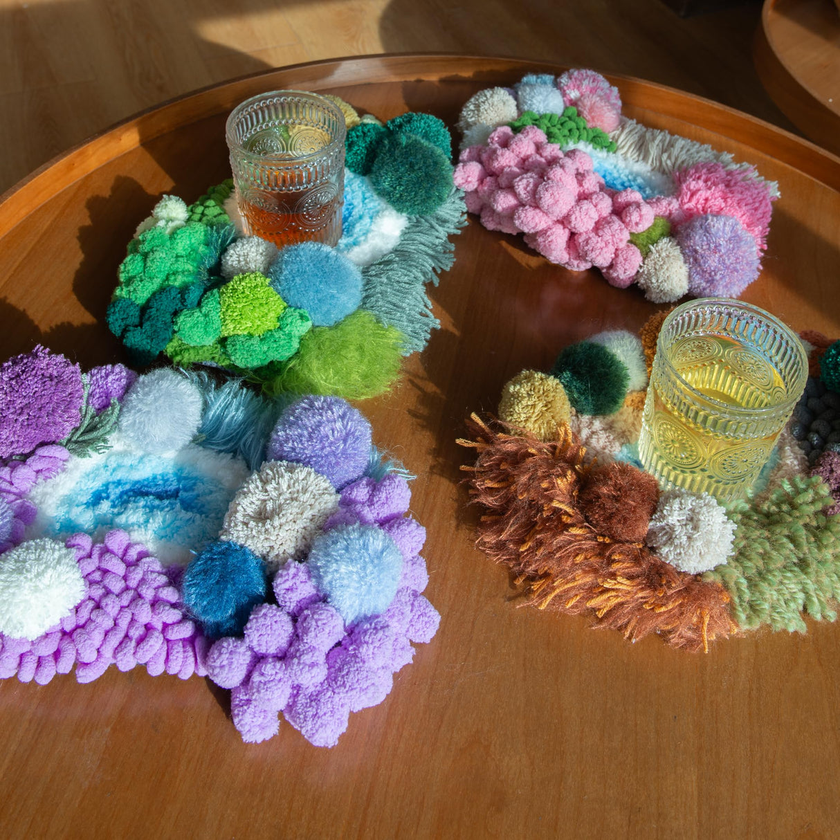 ChillFuzz Latch Hook Kits for Adults - Kids Crochet Kit for Beginners Arts and Craft Kit Moss Rug Coaster Green Latitude37N ChillFuzz