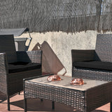 Snubbull 3 Pack Outdoor Patio Seat Cushions Replacement Covers Fit for 4 Pieces 4-Seater Wicker Rattan Patio Conversation Set Loveseat Chair Couch Furniture,36x18x2,18x18x2,Burgundy-Cover Only Snubbull