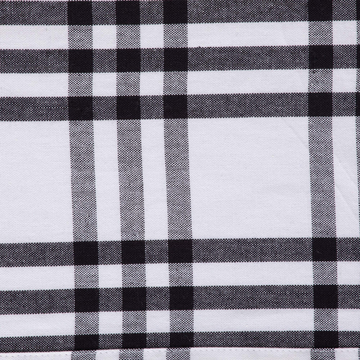 DII Home Sweet Farmhouse Plaid Tabletop Collection, Table Runner, 14x72, Black DII