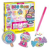 Creativity for Kids Big Gem Diamond Painting Kit: Sweets Stickers and Suncatchers - Diamond Art for Kids, DIY Stickers and Suncatcher Kit for Girls (Ages 6+) Creativity for Kids