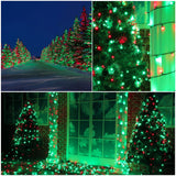 weillsnow 328 FT 1000 LED Christmas String Lights with Remote & Timer, 8 Lighting Modes Twinkle Lights, Waterproof Fairy Lights for Outdoor Bedroom Backyard Tree Wall Christmas Decoration (Red&Green) weillsnow