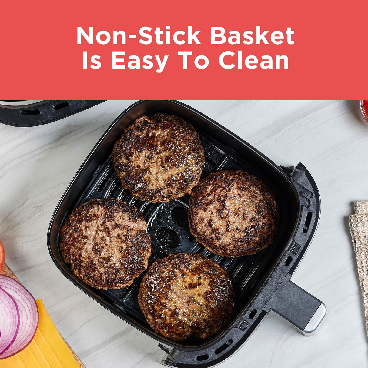 BLACK+DECKER Purifry 4QT Air Fryer, Crispy Deep Fried Taste without the Fat, Plus Bake, Dehydrate, and Keep Food Warm, Digital Touchscreen and Auto Shut-Off BLACK+DECKER