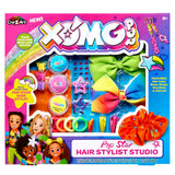 XOMG POP! Pop Star Hair Stylist Studio - Make Your Own Bows, Wraps, Barrettes and Charms - Comes With 3 Color Creams - Great for Kids Birthday Present Ages 8 and Up Cra-Z-Art
