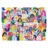 Galison All are Welcome Here Jigsaw Puzzle, 1000 Pieces, 27” x 20” – Ages 8+ – Colorful Illustrated Celebrating Diversity and Kindness – Fun and Challenging, Family Puzzle – Multicolor Galison
