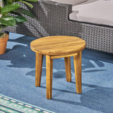 Christopher Knight Home Parker Outdoor 16" Acacia Wood Side Table, Teak Finish Christopher Knight Home