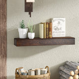 JOLLYMER Floating Wood Mantel Shelf,Rustic Fireplace Mantel Decor,Farmhouse Shelf (60" W x 6" D x 6" H) JOLLYMER