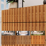 UEV 59" Fluted Dresser with 9 Drawers, 9 Drawer Dressers for Bedroom, Mid Century Modern Fluted Dresser, Long Chest of Drawers TV Stand for Living Room, Hallway (Natural Wood) UEV