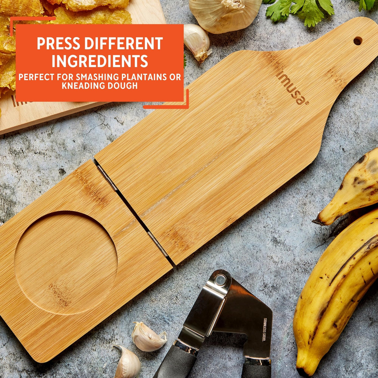 IMUSA USA FBA_BAM-10007 BAM-10007 Bamboo Jumbo Tostonera, Natural Imusa