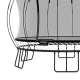 Springfree Oval Outdoor Backyard Trampoline w/Safety Flexi Net Enclosure & Soft Edge Mat - Springless Recreational and Fitness Trampolines for Kids, Adult and Family Jumping Springfree