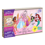 Disney Princess, 7 Wood Puzzles Jigsaw Bundle 12-Piece 16-Piece 24-Piece Ariel Tiana Rapunzel Pocahontas with Storage Tray, for Kids Ages 4 and up Spin Master Games