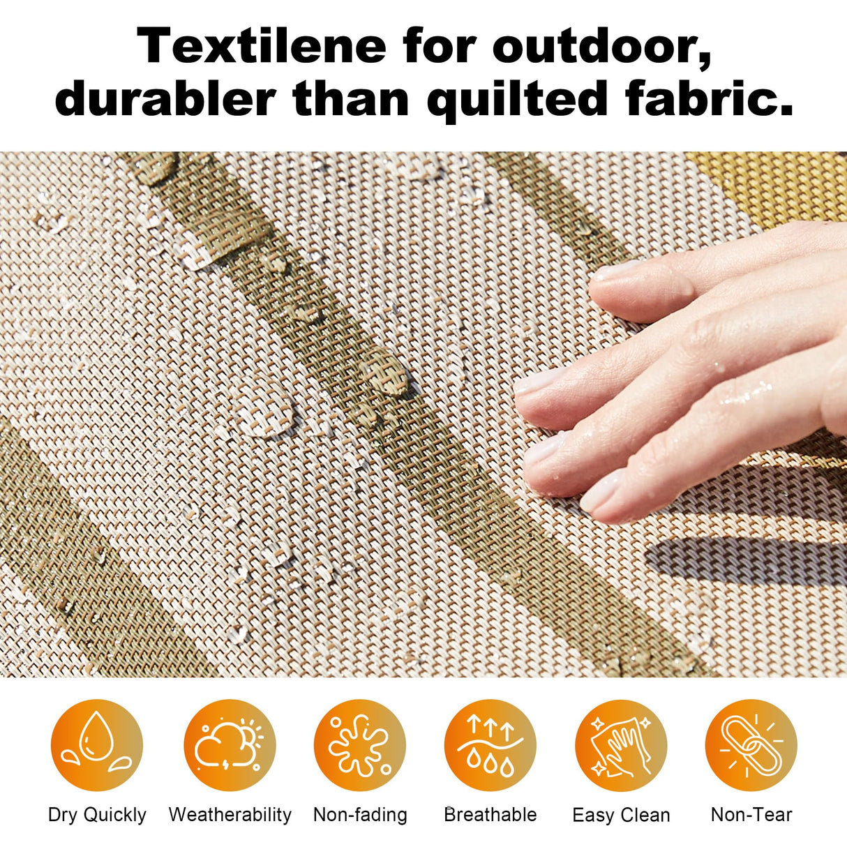 GAFETE 14ft Two Person Outdoor Hammock, Portable Camping with Folding Steel Spreader Bar, Carrying Bag, Carabiners, Tree Straps, Pillow & Sidebag, Quick Dry Textilene, 550 lbs Capacity (Coffee) gafete