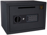 Drop Safe - Digital Safe Compact Steel Money Security Box with Keypad - Deposit Cash Easily – For Home or Business by Paragon Safe - Black, .54 Cubic Feet Paragon Lock & Safe