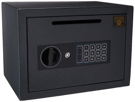 Drop Safe - Digital Safe Compact Steel Money Security Box with Keypad - Deposit Cash Easily – For Home or Business by Paragon Safe - Black, .54 Cubic Feet Paragon Lock & Safe