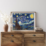 DIAMOND DOTZ Starry Night (Van Gogh) Diamond Painting Kits for Adults - Diamond Art Kits a Relaxing Creative Craft Kit with Dotz Gems 16x20 DIAMOND DOTZ