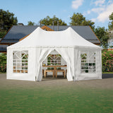 LZBEITEM Party Tent, 15x20FT Outdoor Canopy Tent with Sidewalls, Event Tent Heavy Duty, Wedding Gazebo Shelter, Large Tent with 8 Removable Sidewalls, Outdoor Tent for Backyard Party, Event, Wedding LZBEITEM
