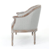 Christopher Knight Home Faye Traditional Fabric Tufted Upholstered Loveseat, Light Gray, Antique Christopher Knight Home