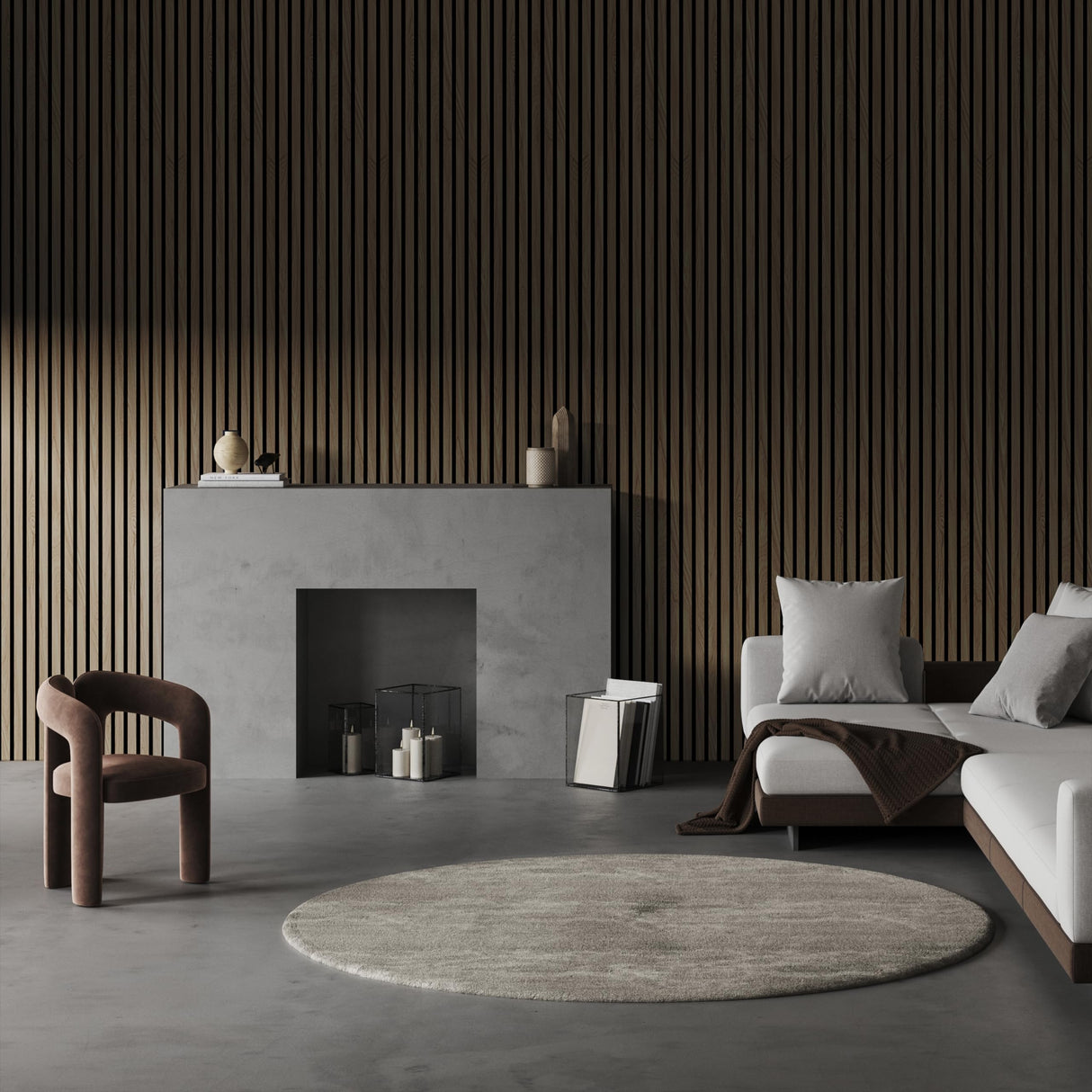 2-Pack Acoustic Wood Wall Panels - Wood Slat Wall Panels for Interior Wall Decor - Soundproof Wood Panels for Wall - Slat Wall Paneling - Wood Paneling for Walls and Ceilings COREMINDED