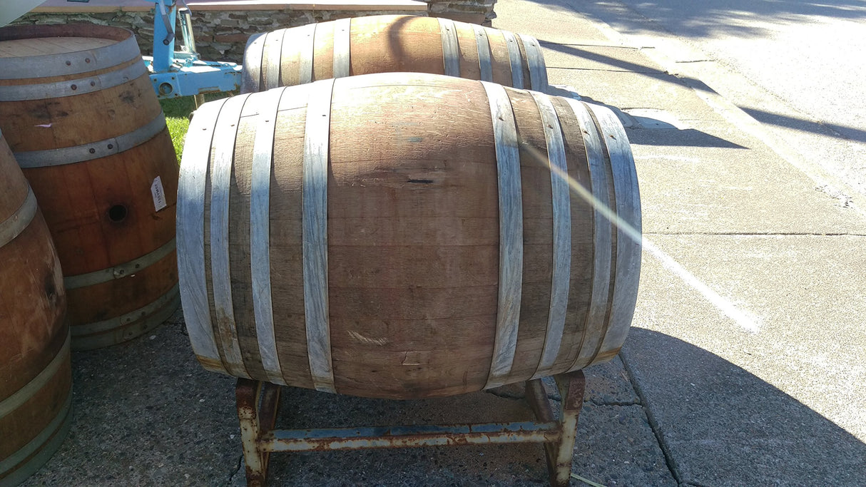 CUGHYS Used Wine Barrel Solid Oak from Napa Valley by Wine Barrel Creations9 Wine Barrel Creations