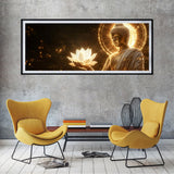 SKRYUIE 5D Large Diamond Painting Kits The Buddha - DIY Diamond Art Kits for Adults Flower, Full Round Drill - Crystal Embroidery Cross Stitch - Craft for Wall & Office Decor - 12x30 inch / 30x80 cm SKRYUIE